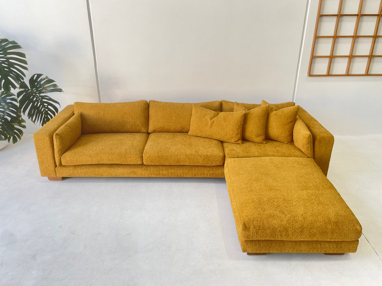 Mustard Jardan Sofa & Ottoman