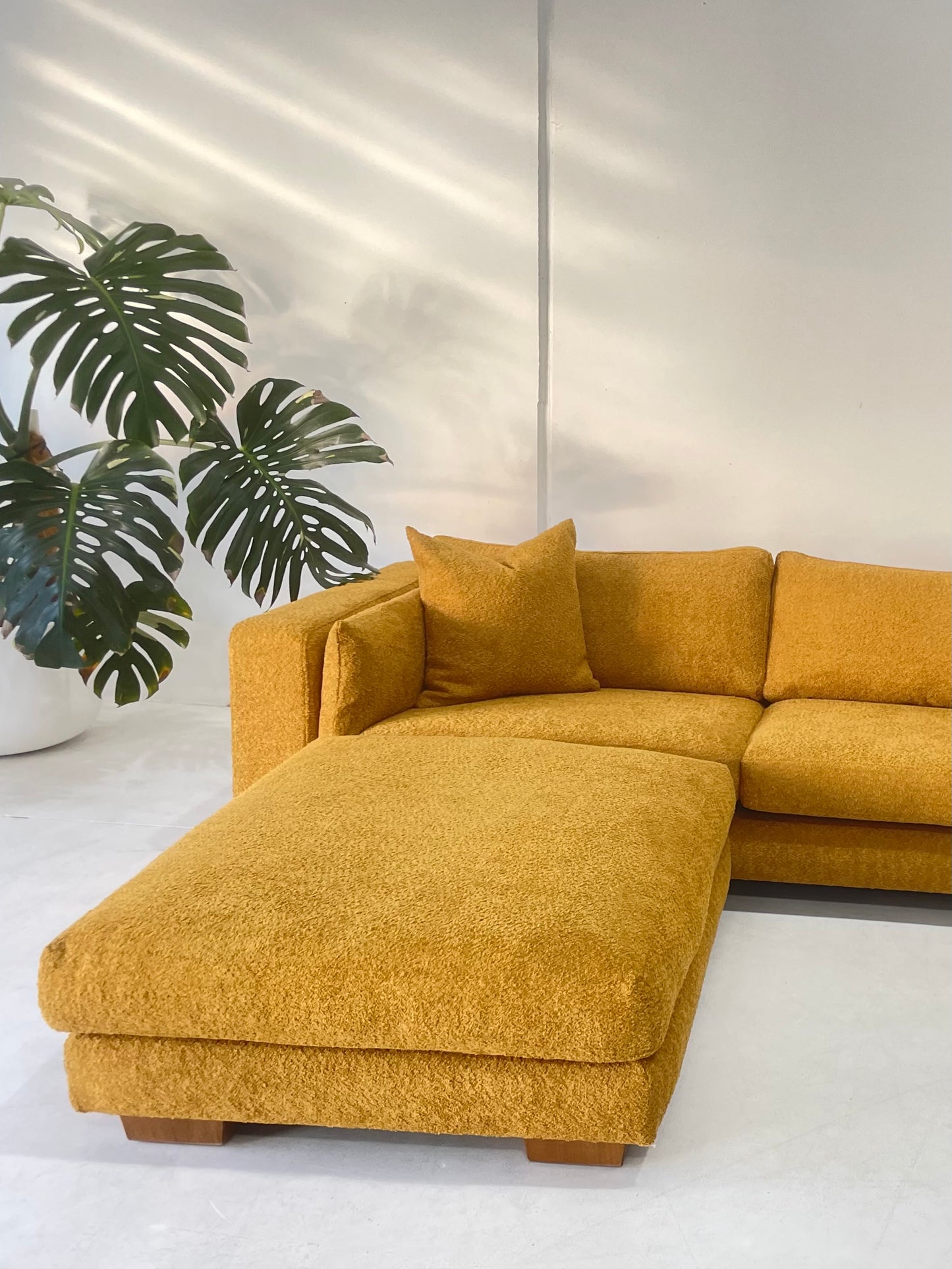 Mustard Jardan Sofa & Ottoman