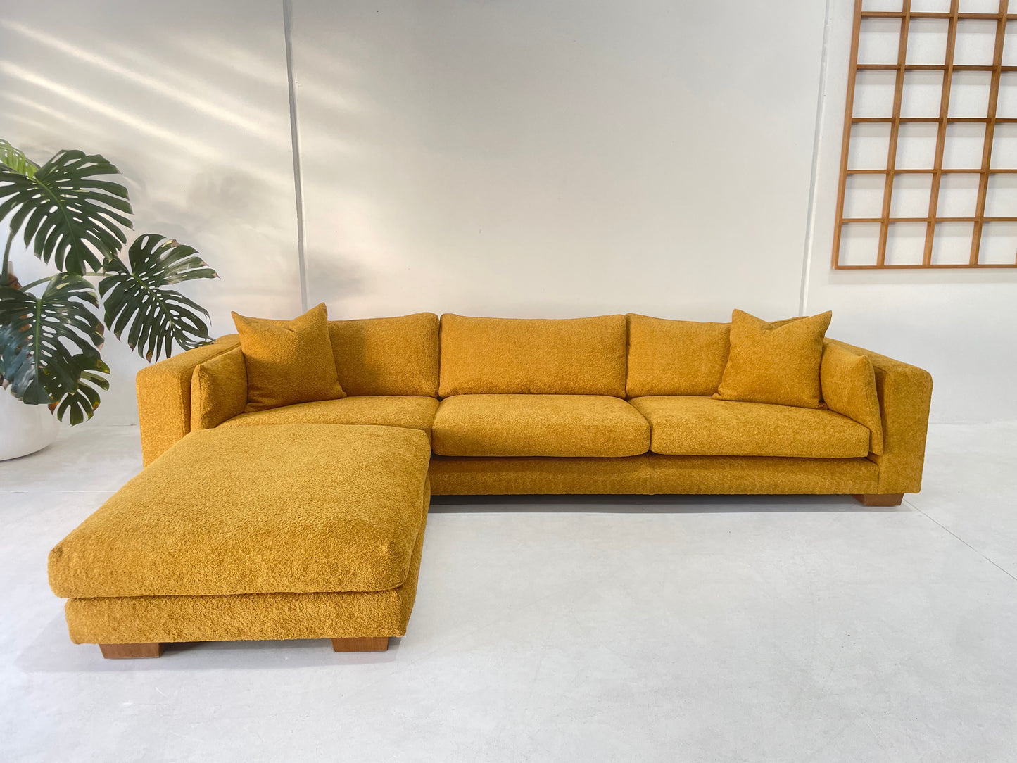 Mustard Jardan Sofa & Ottoman