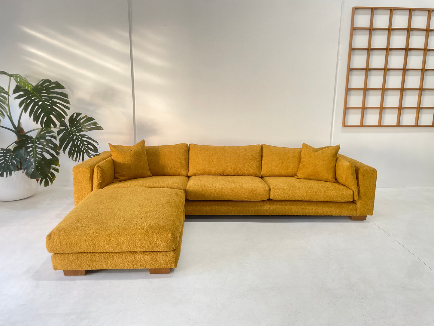 Mustard Jardan Sofa & Ottoman