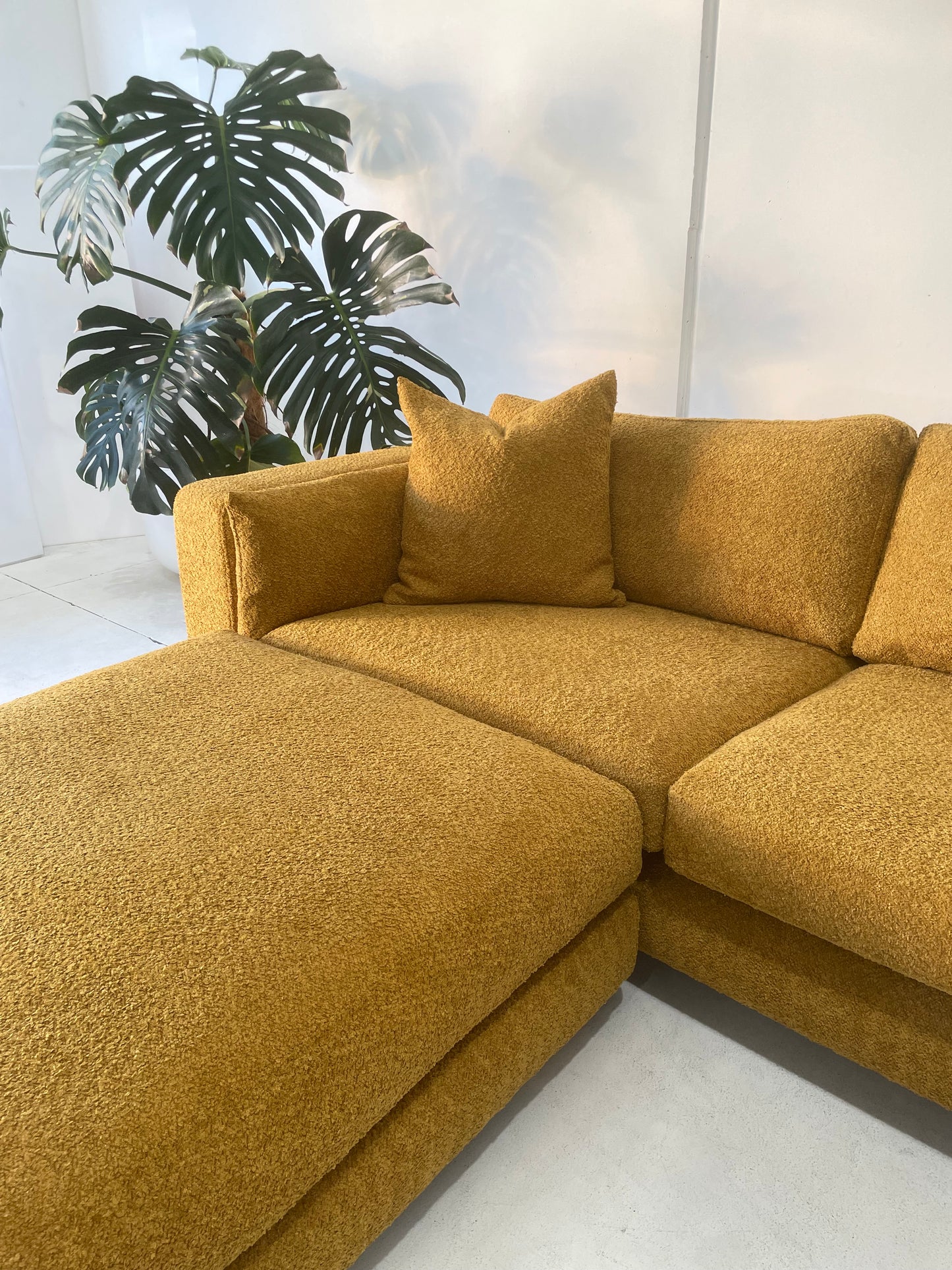 Mustard Jardan Sofa & Ottoman