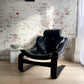 Swedish Kroken Leather Lounge Chair - Ake Fribytter for Nelo Möbel