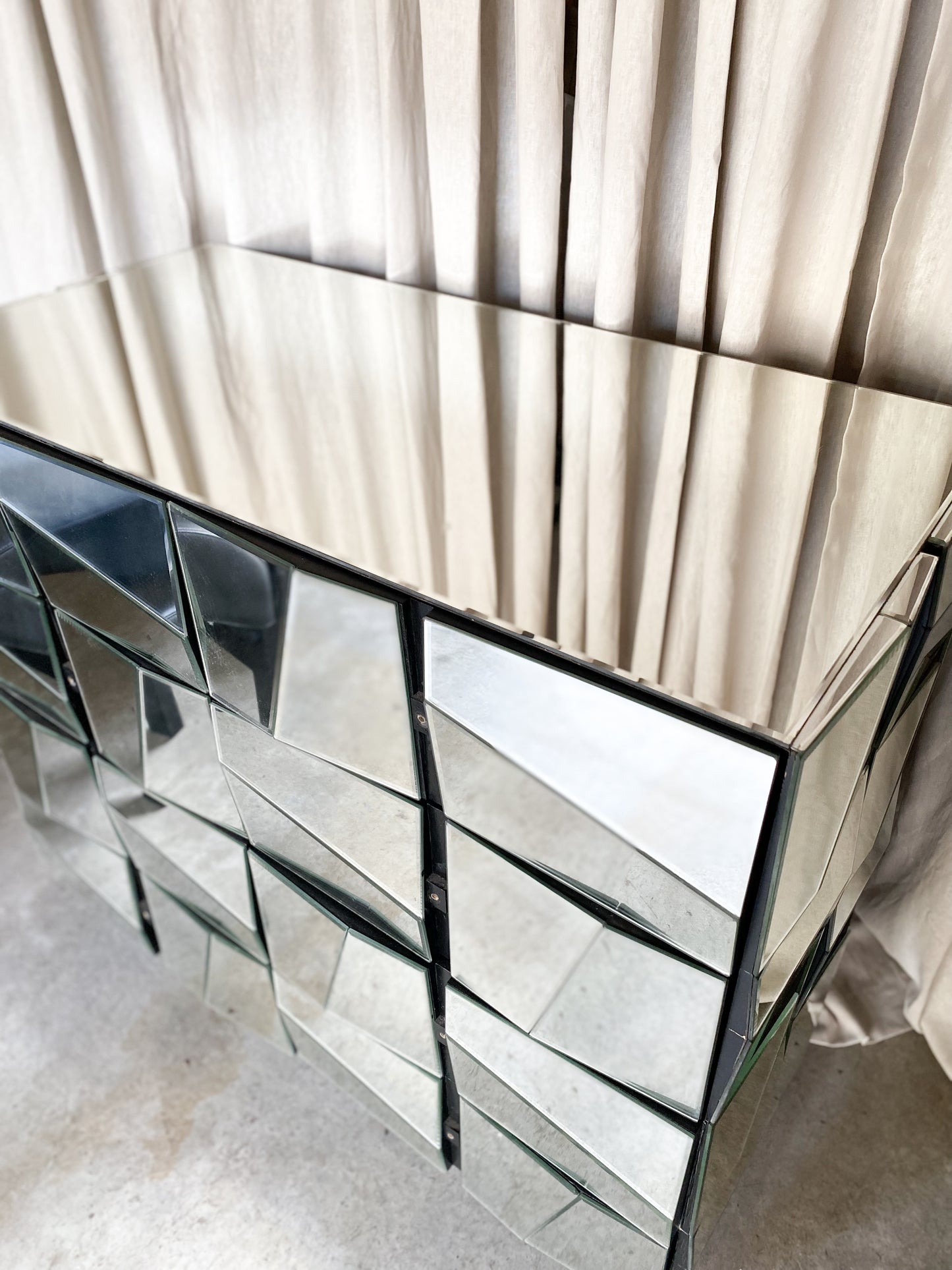 Facet Mirrored Drawers