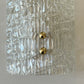 Curved 'Ice Glass' Sconce by Kalmar - One Left