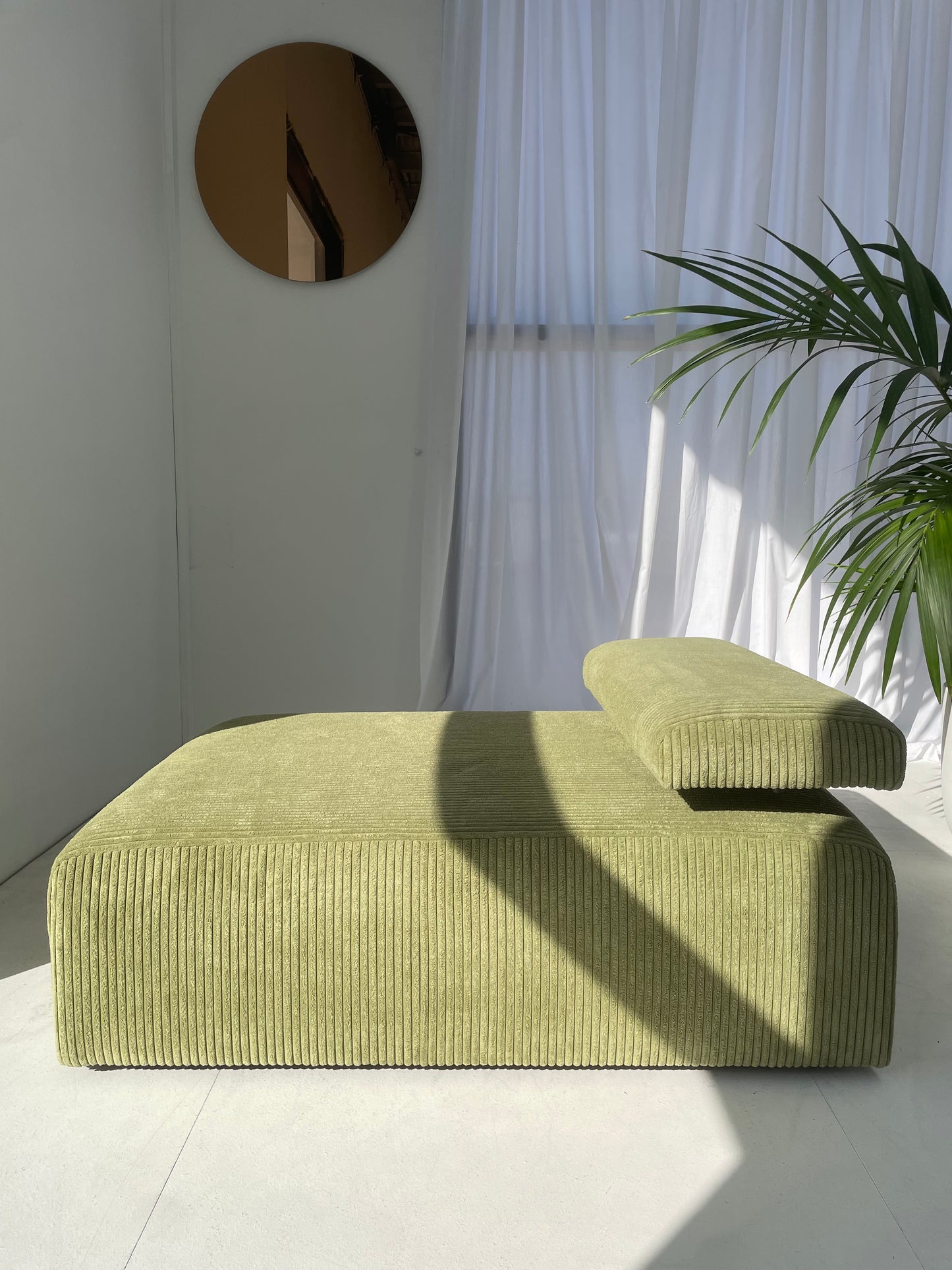 Green Modular Corduroy Sofa