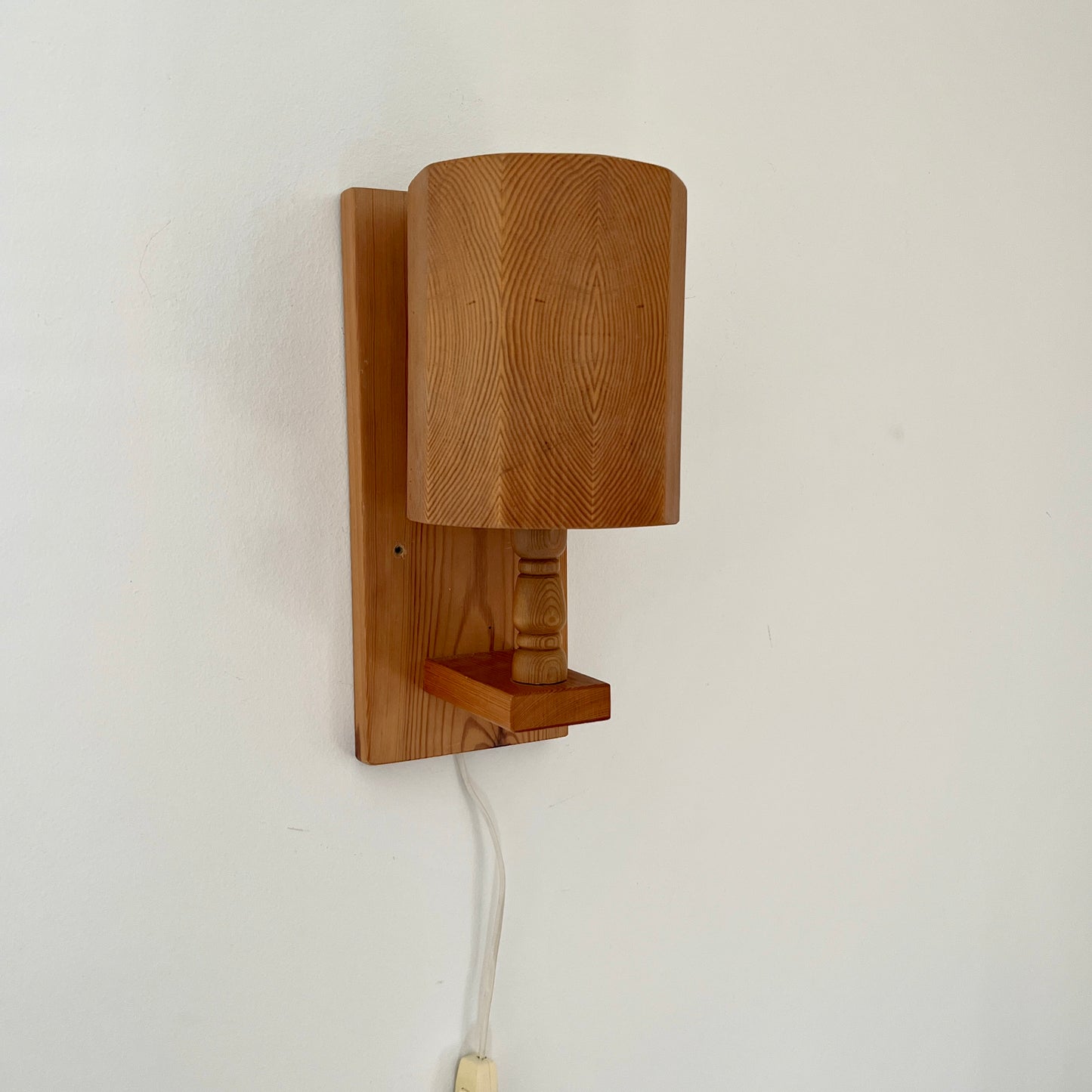 1960s Swedish Wooden Wall Light