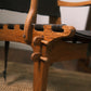 Angel I. Pazmino Rosewood and Leather Safari Chair