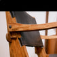 Angel I. Pazmino Rosewood and Leather Safari Chair