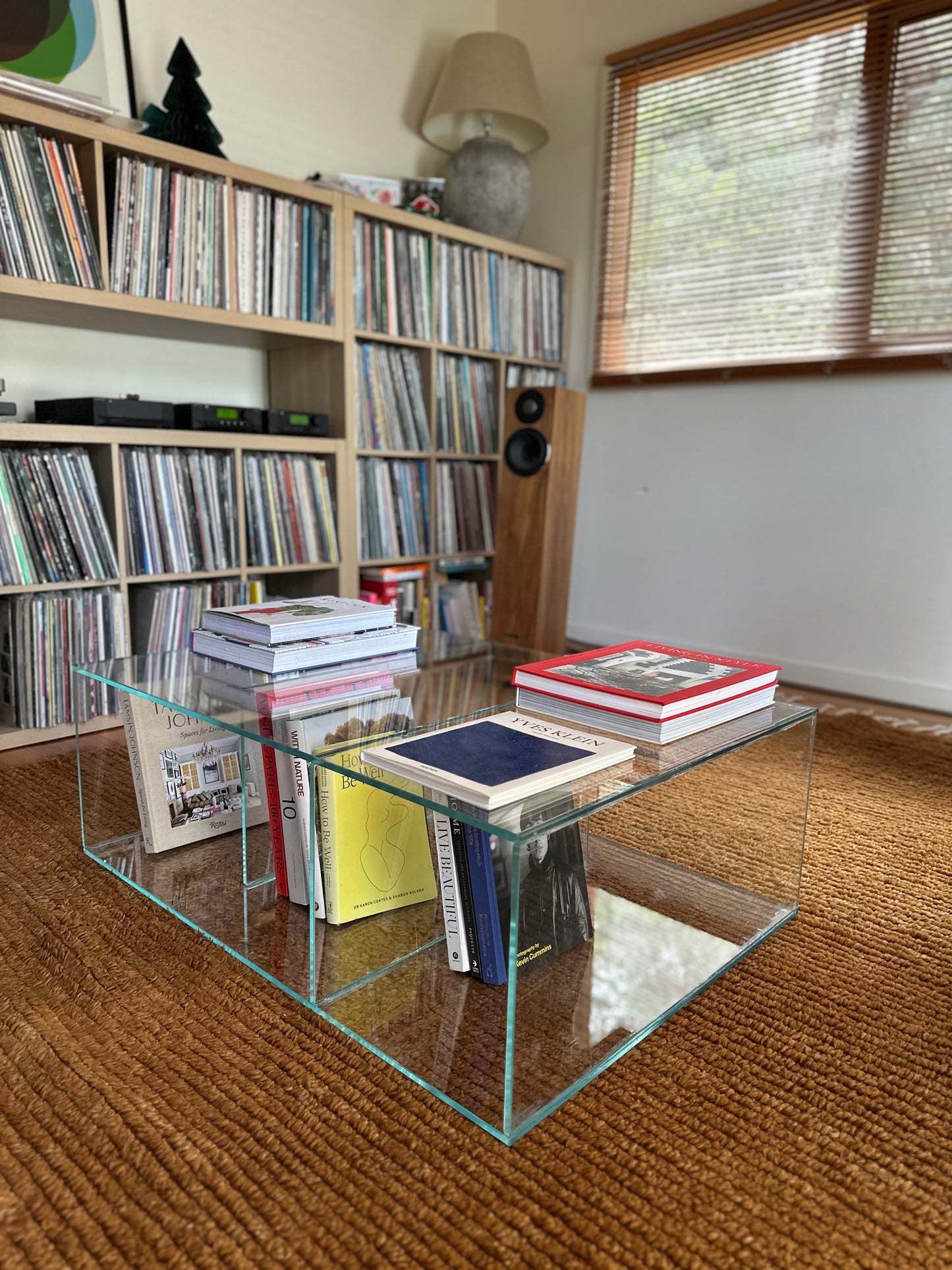 Low Glass Coffee Table