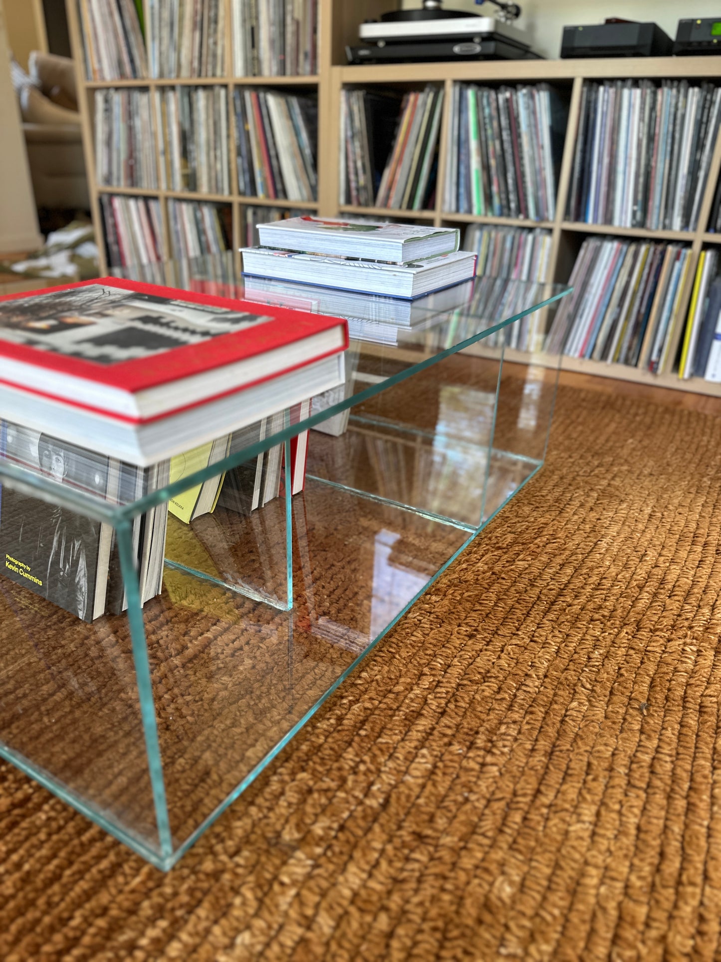 Low Glass Coffee Table