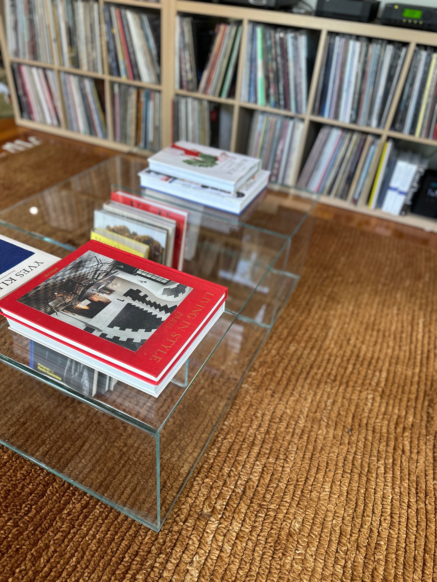 Low Glass Coffee Table