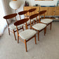 Set of Six Farstrup #210 Teak Dining Chairs