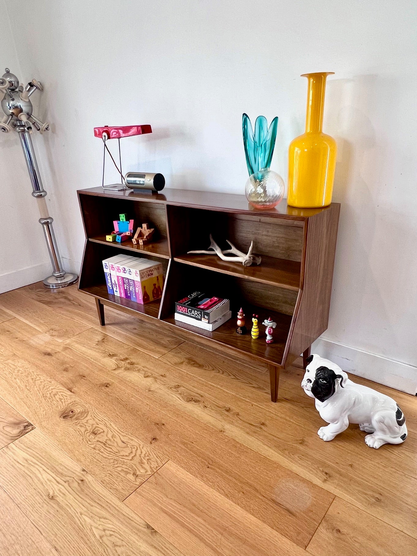 Walnut LP-Book case CABINET