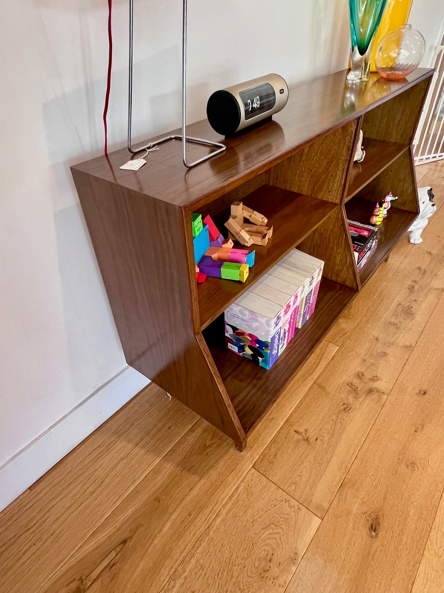 Walnut LP-Book case CABINET