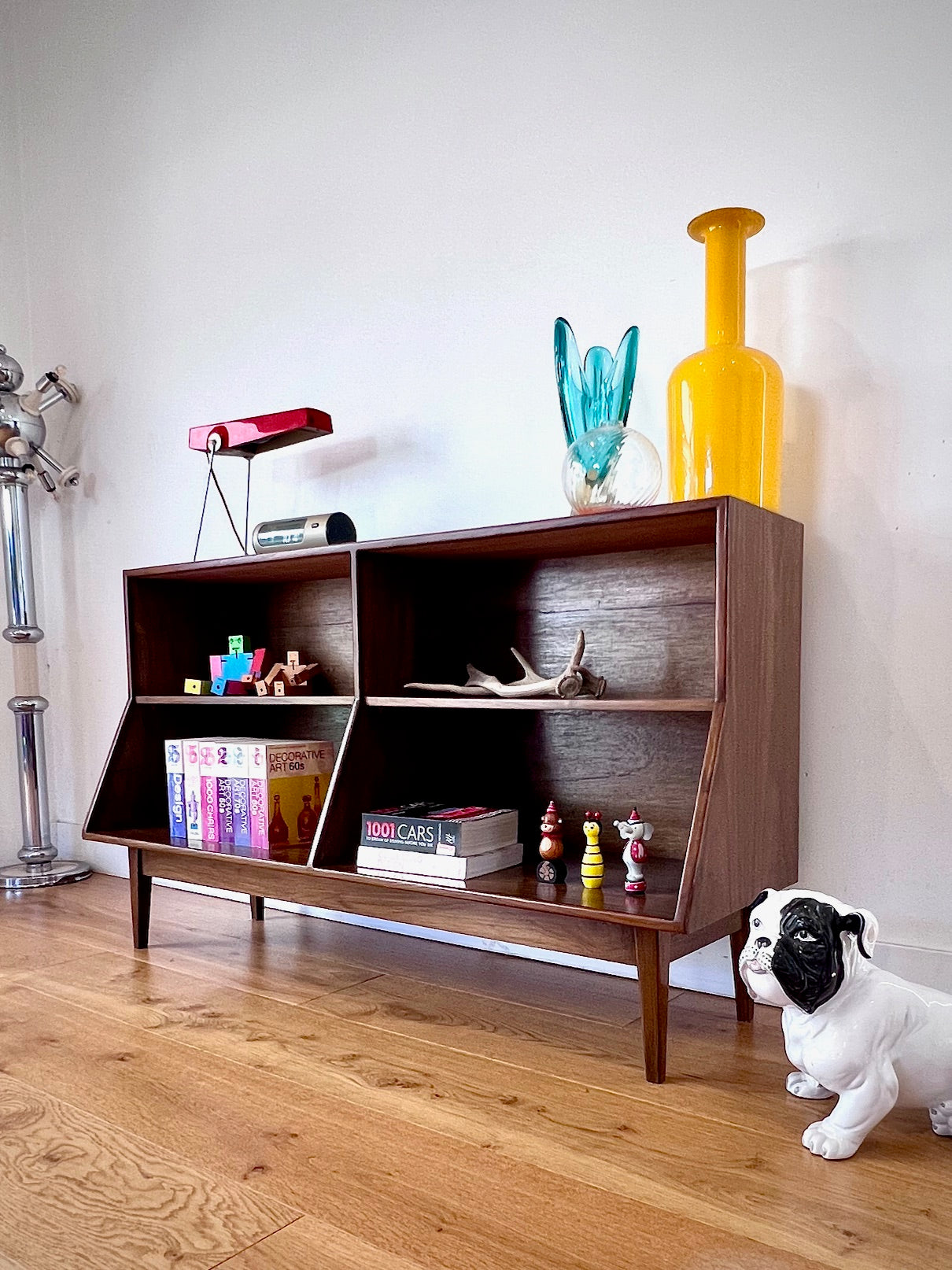 Walnut LP-Book case CABINET