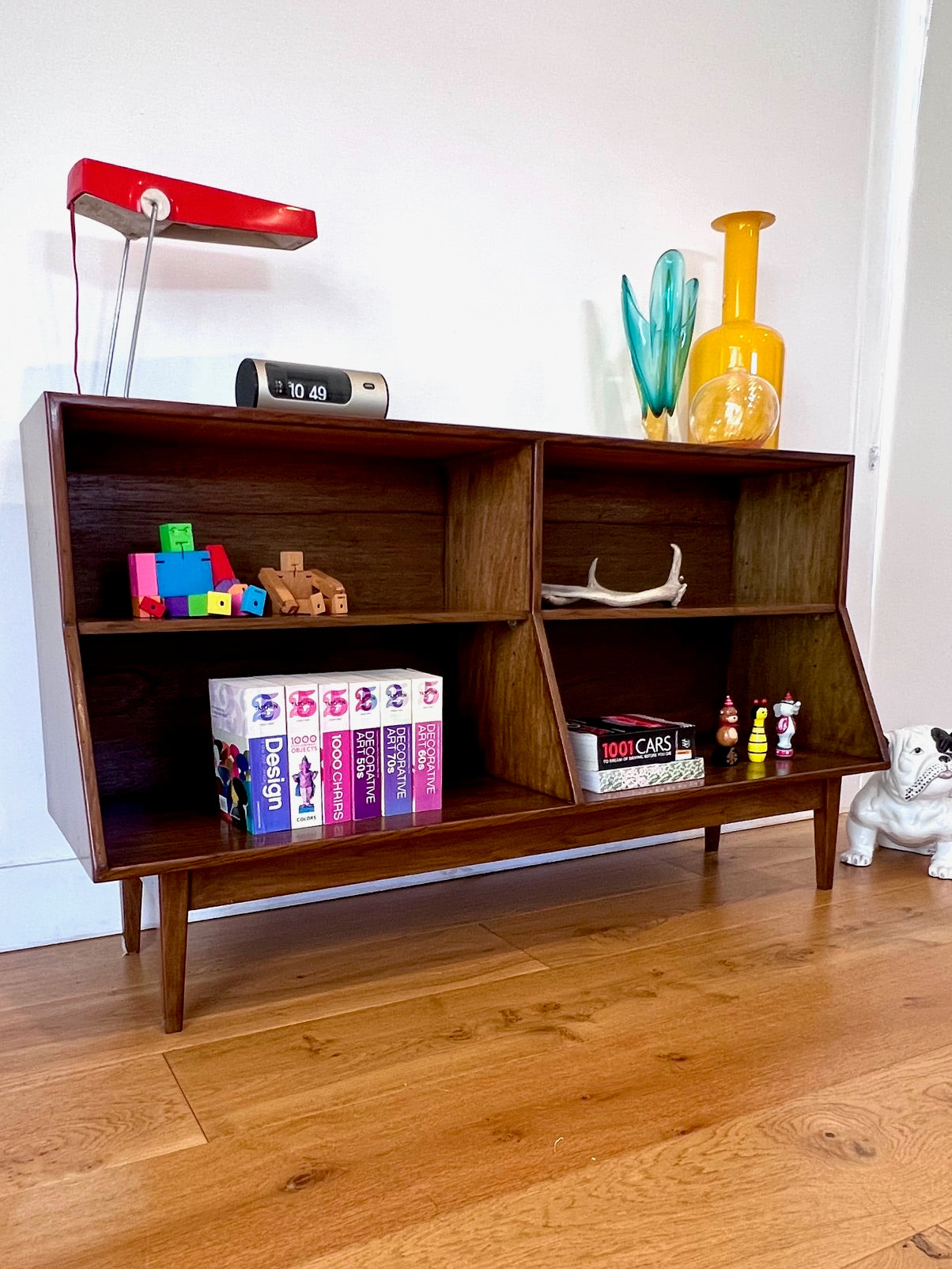 Walnut LP-Book case CABINET