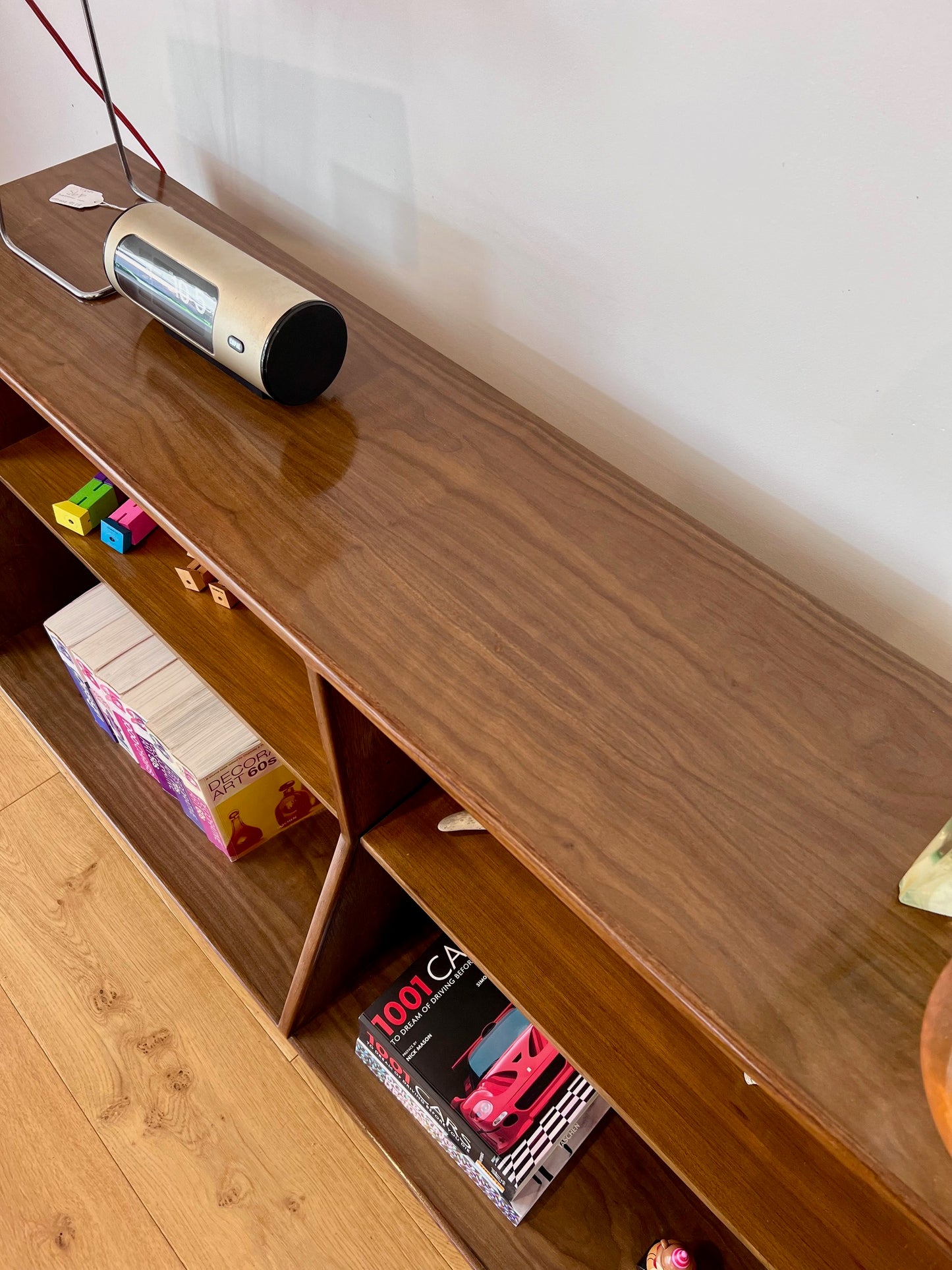 Walnut LP-Book case CABINET