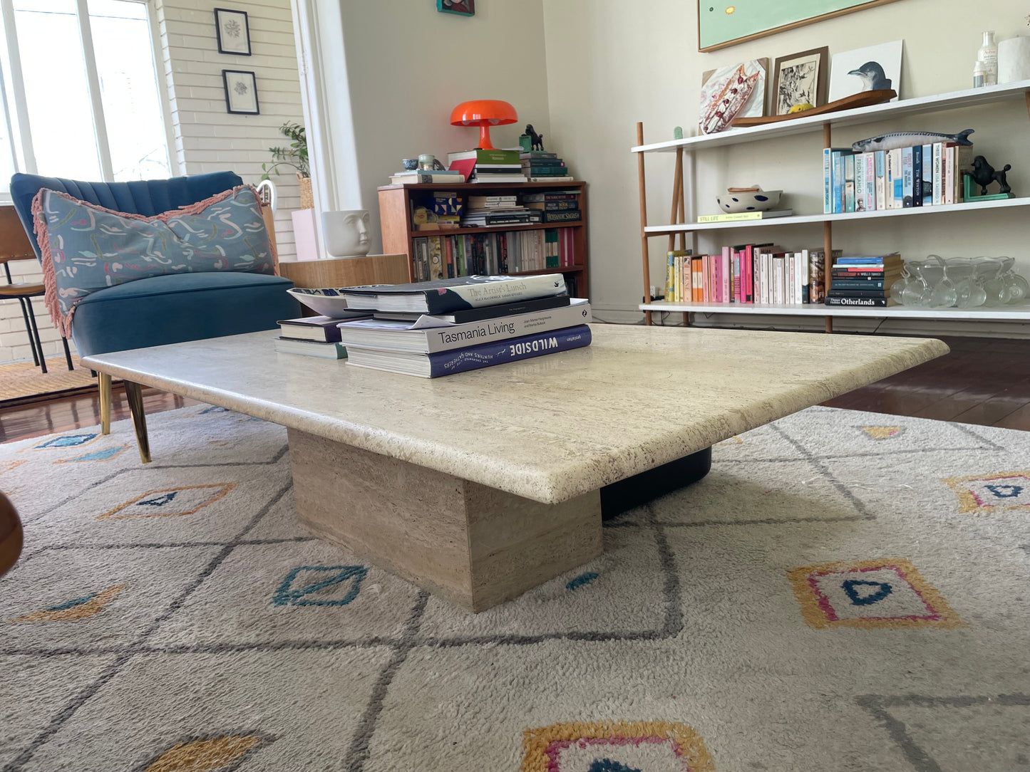 Vintage Travertine Coffee Table