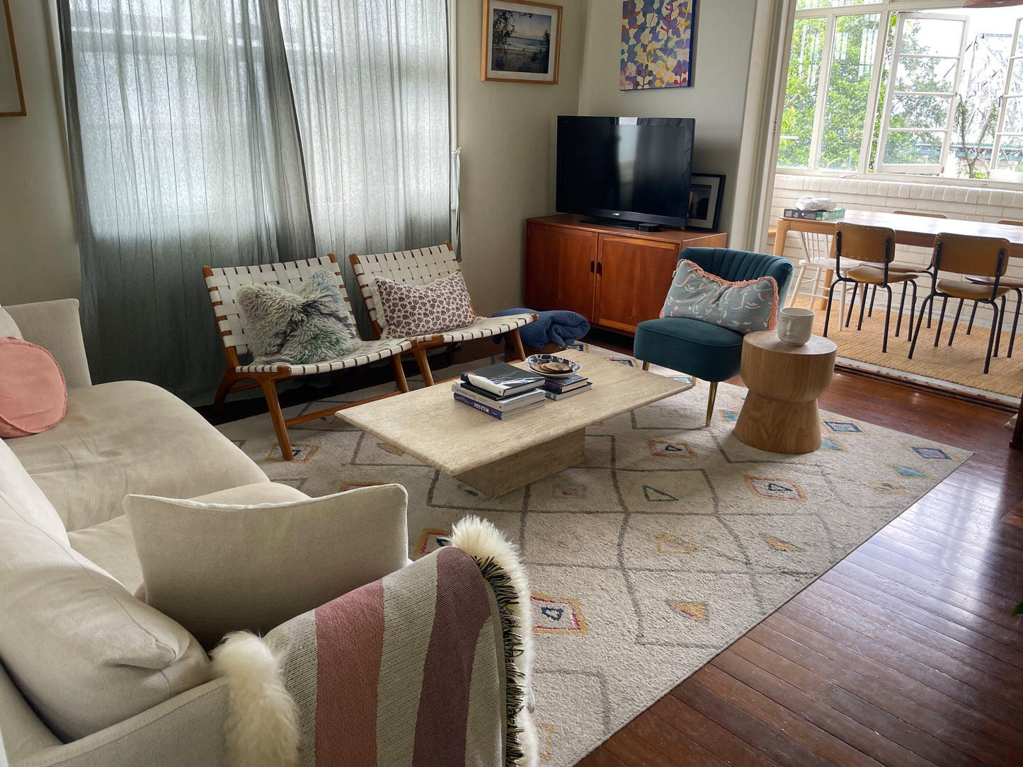 Vintage Travertine Coffee Table