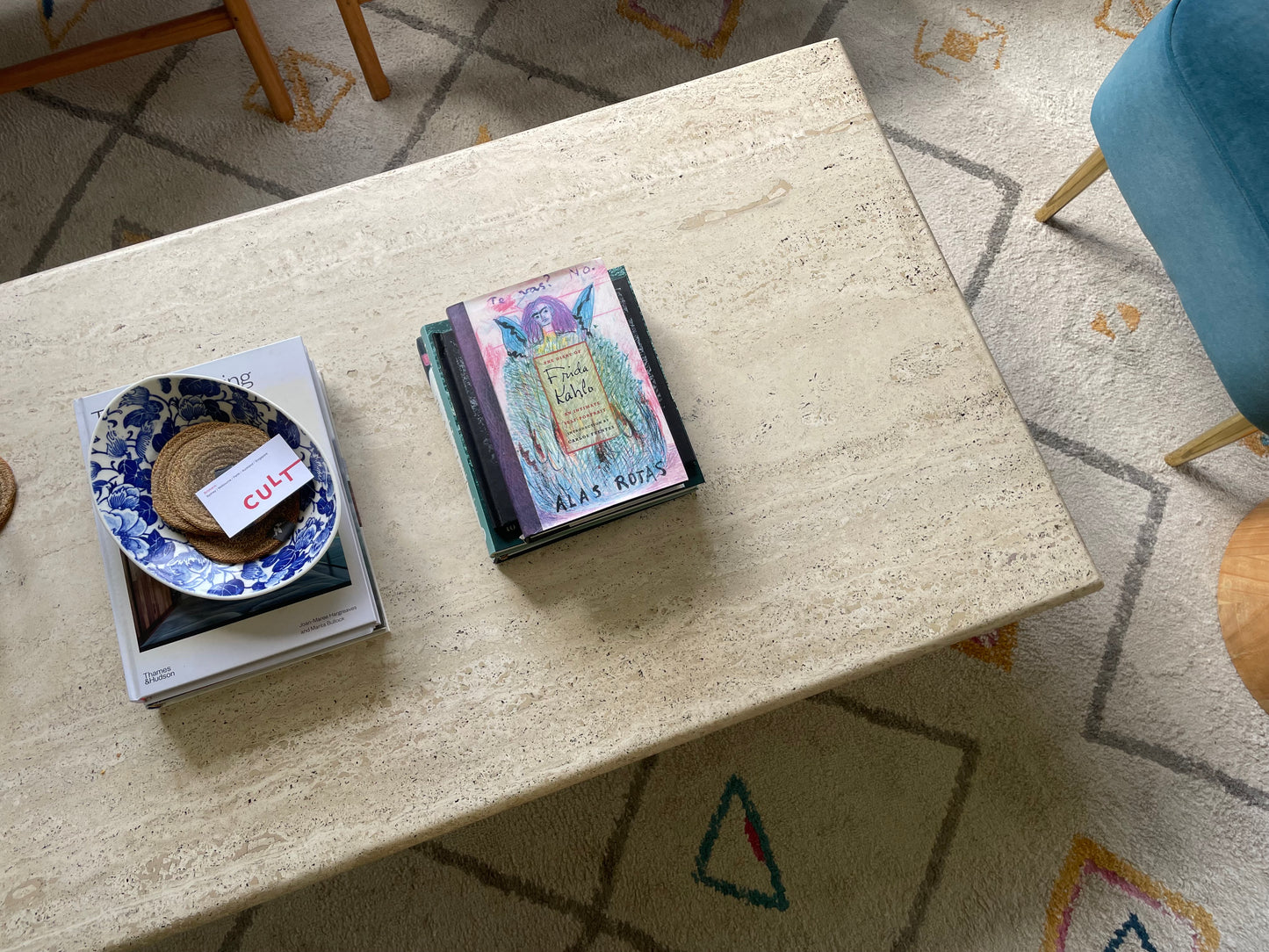 Vintage Travertine Coffee Table