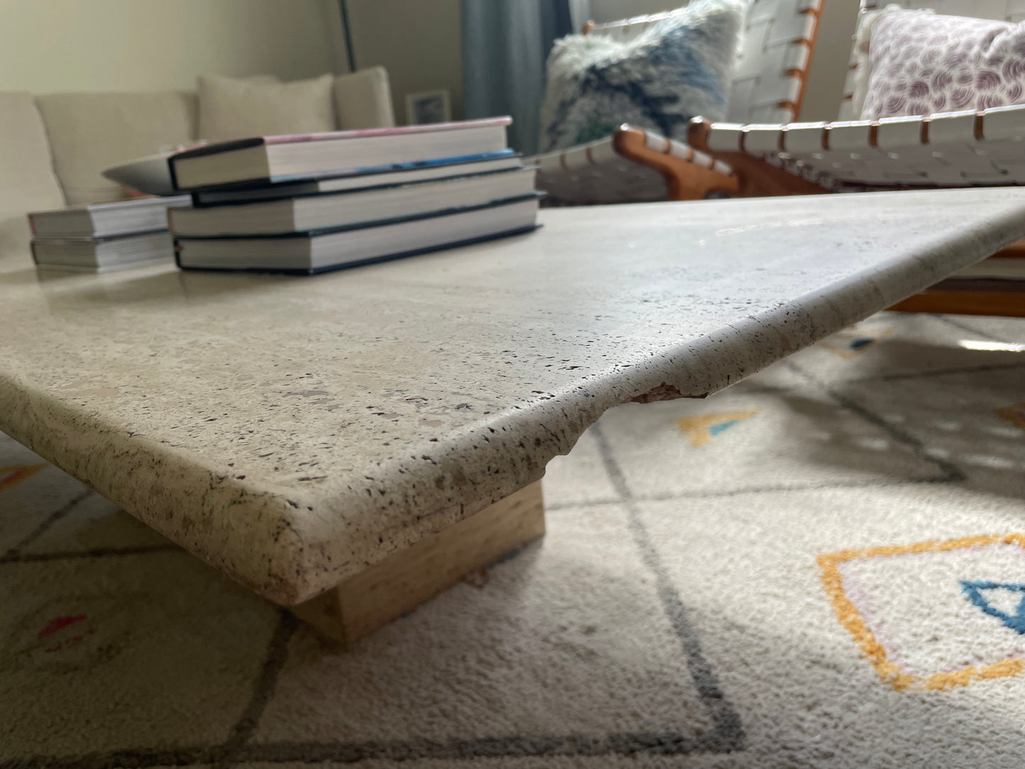 Vintage Travertine Coffee Table