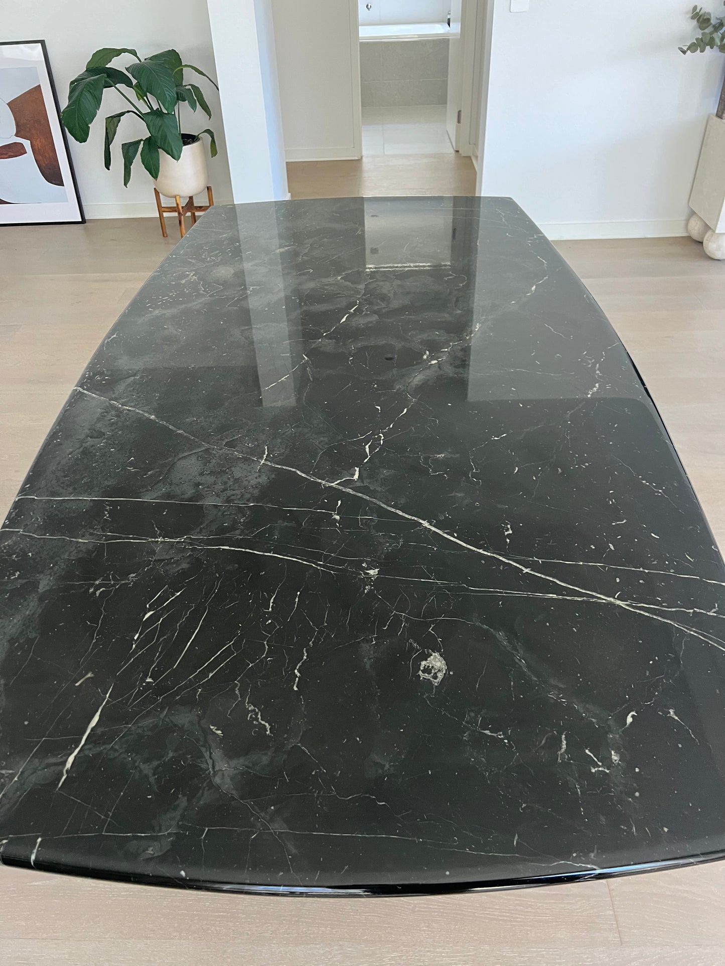 Black Marble Dining Table