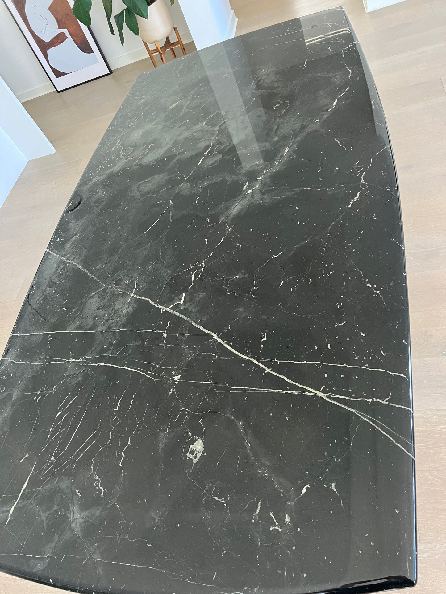 Black Marble Dining Table