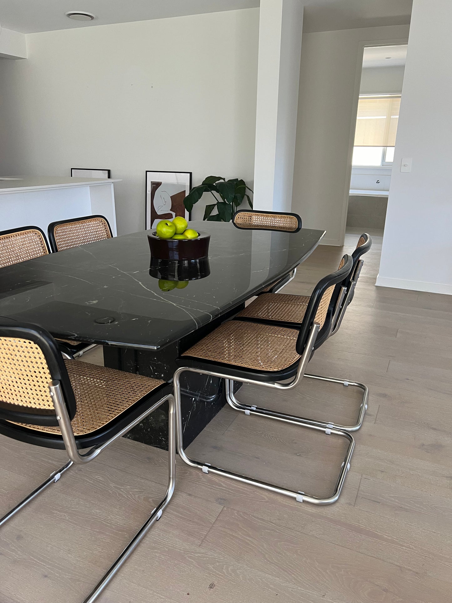 Black Marble Dining Table