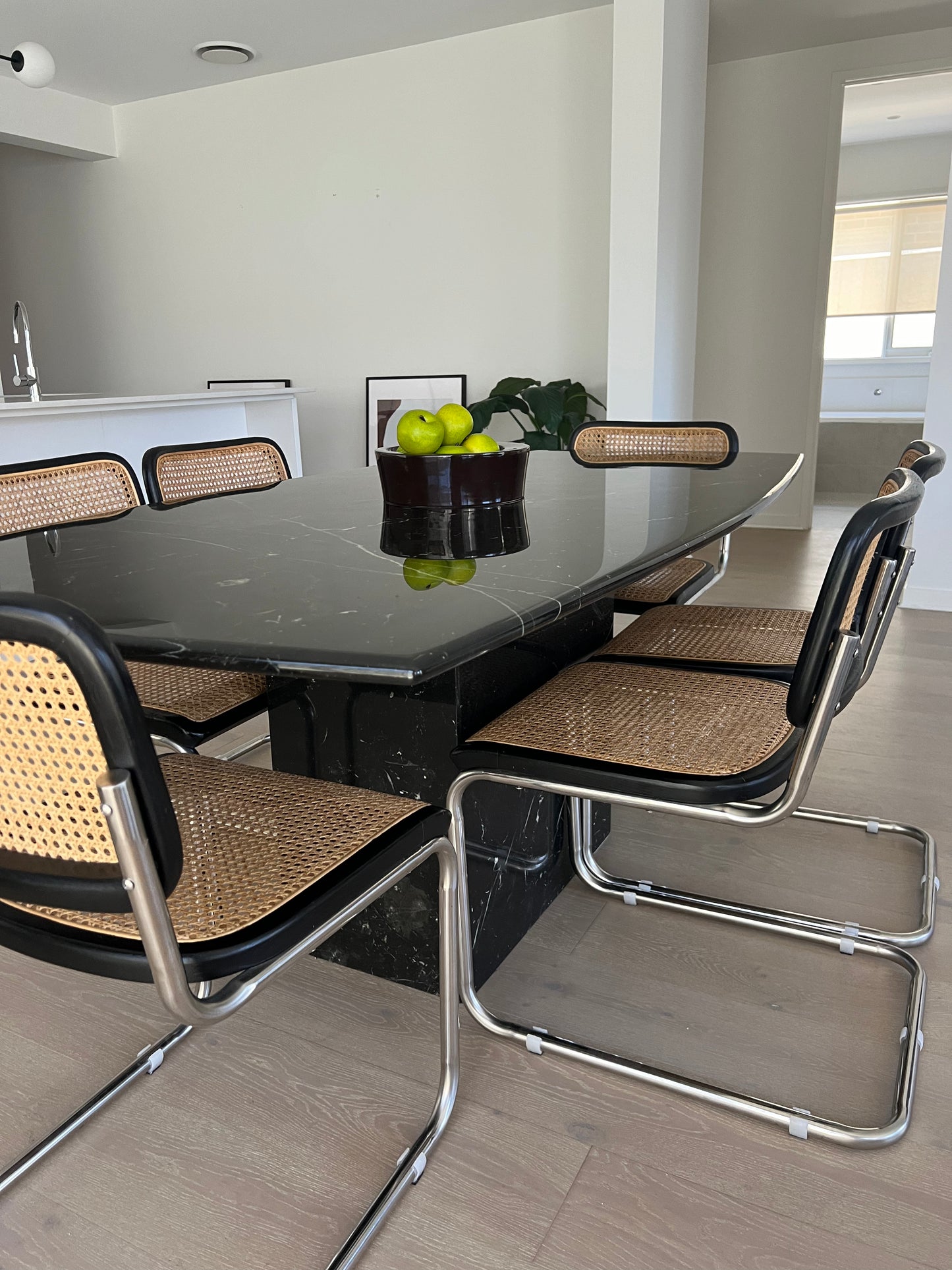 Black Marble Dining Table