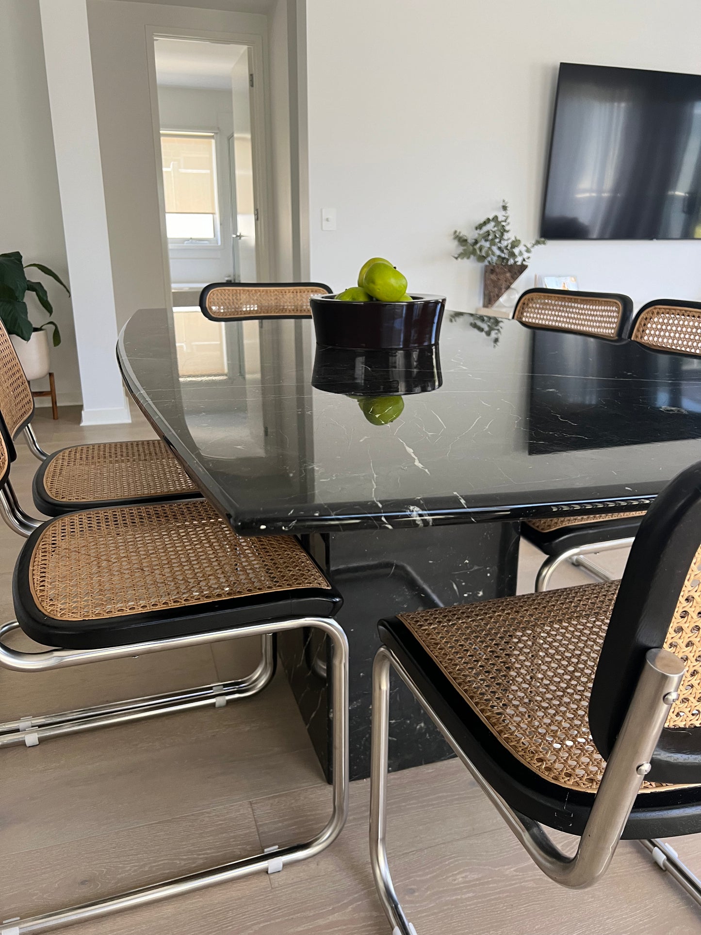 Black Marble Dining Table