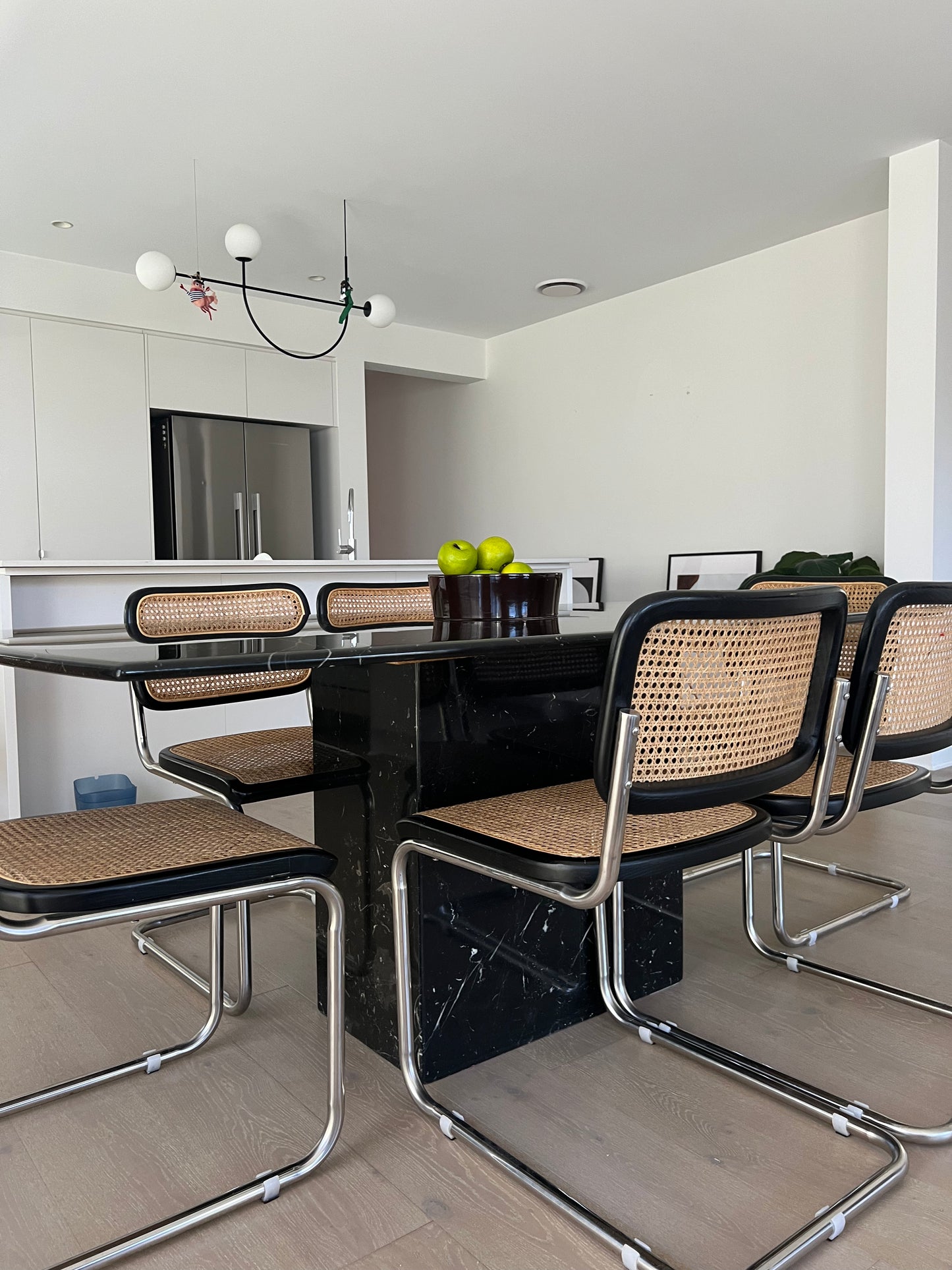 Black Marble Dining Table