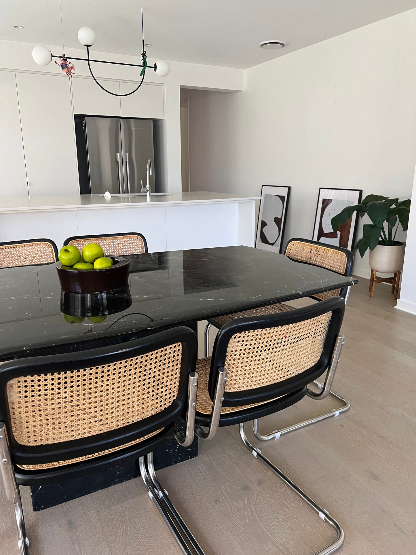 Black Marble Dining Table