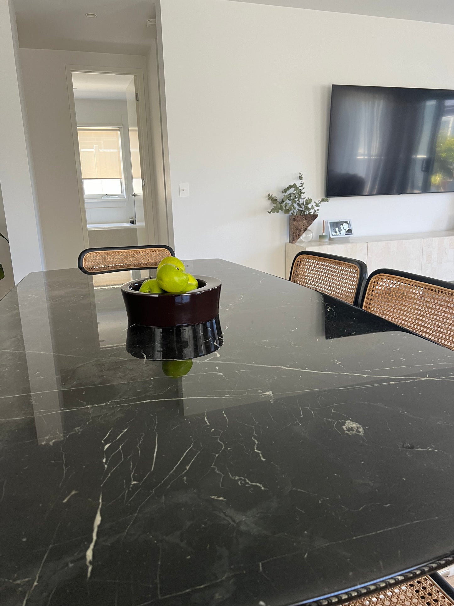 Black Marble Dining Table