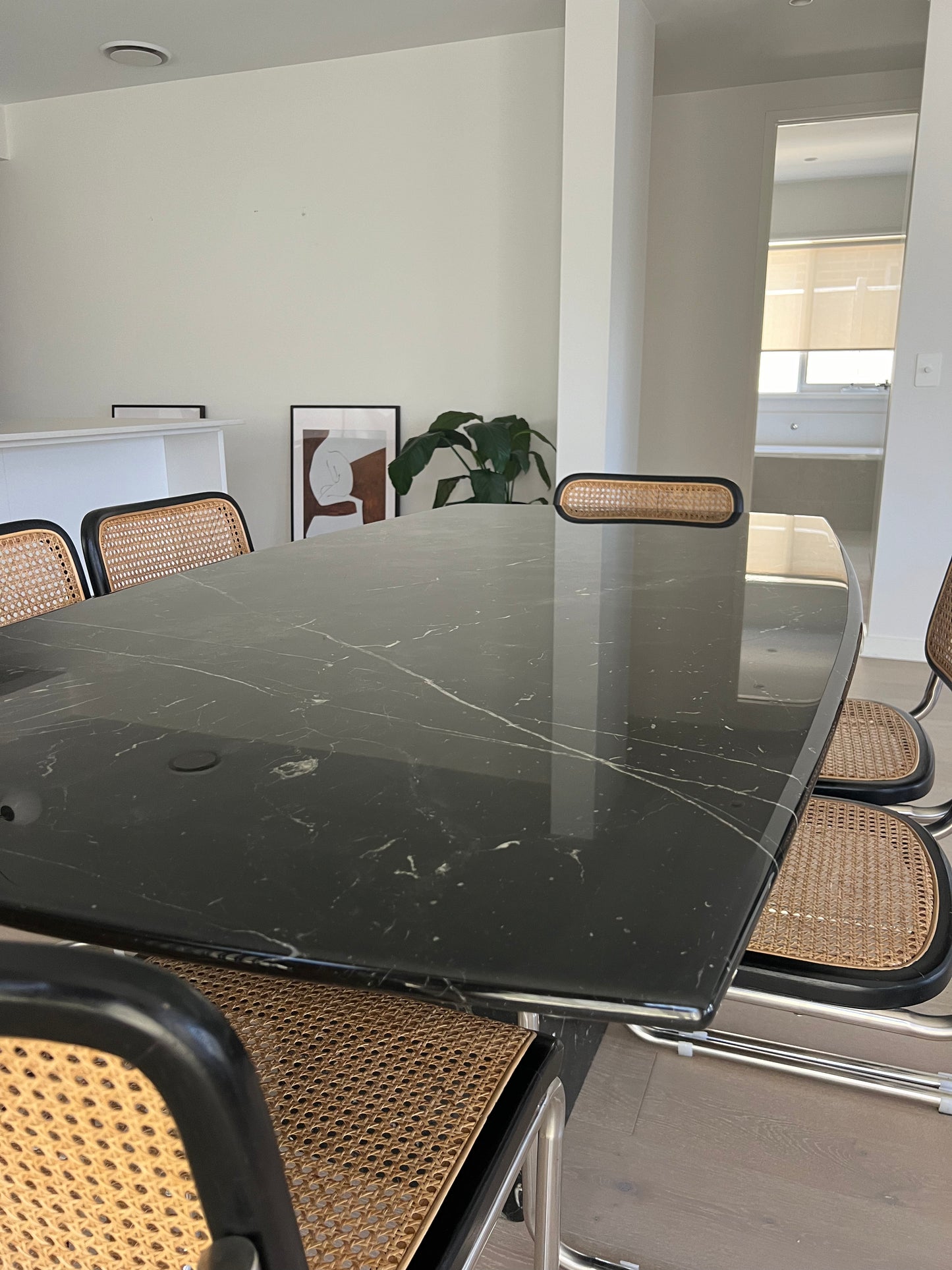 Black Marble Dining Table