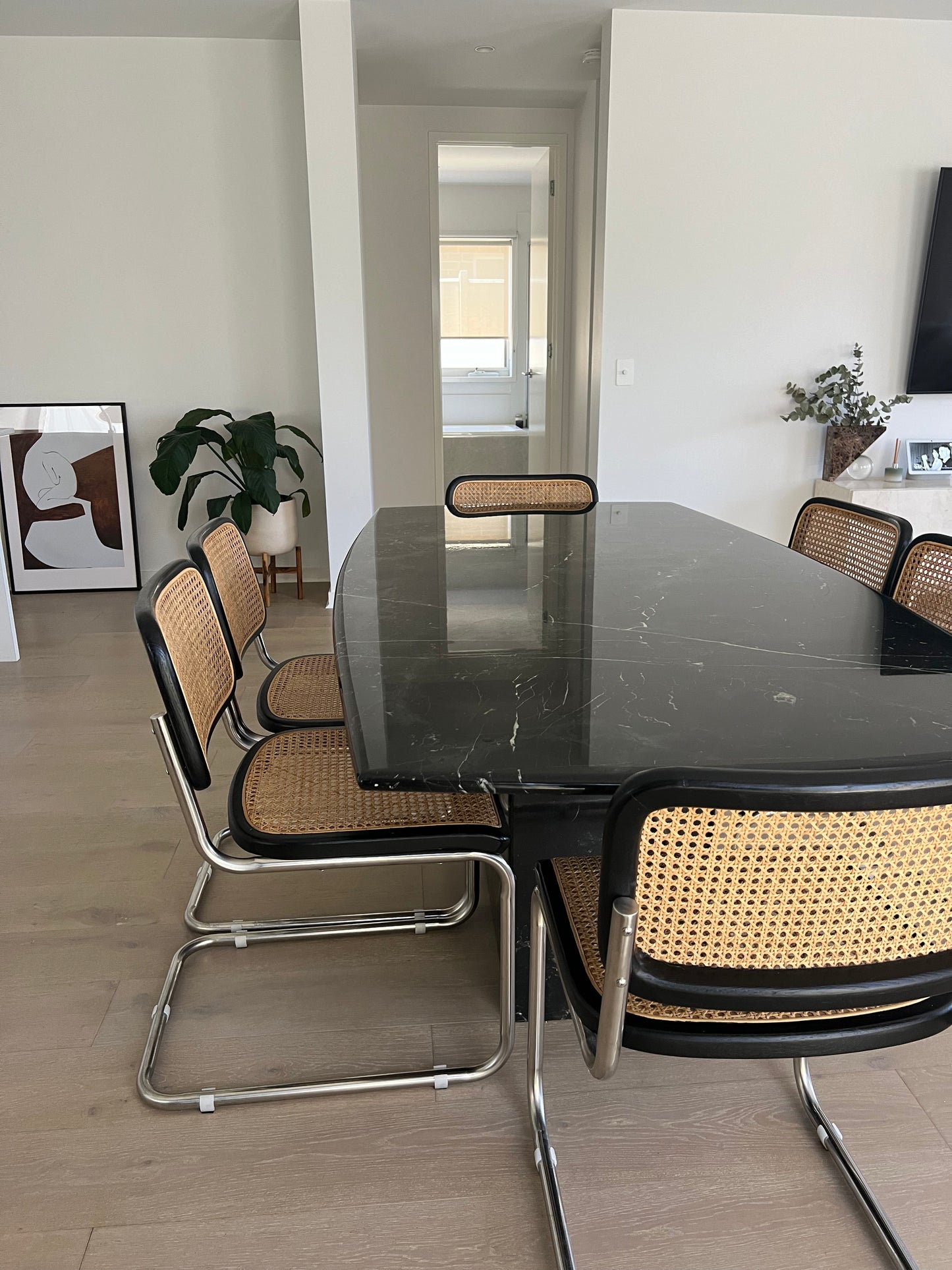 Black Marble Dining Table