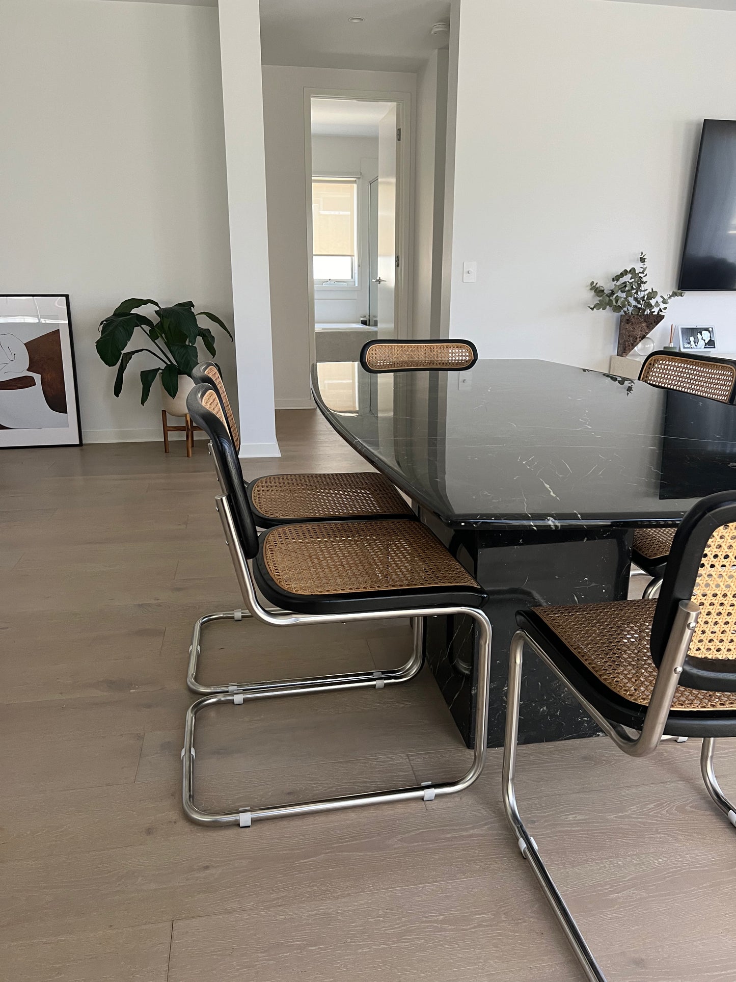 Black Marble Dining Table