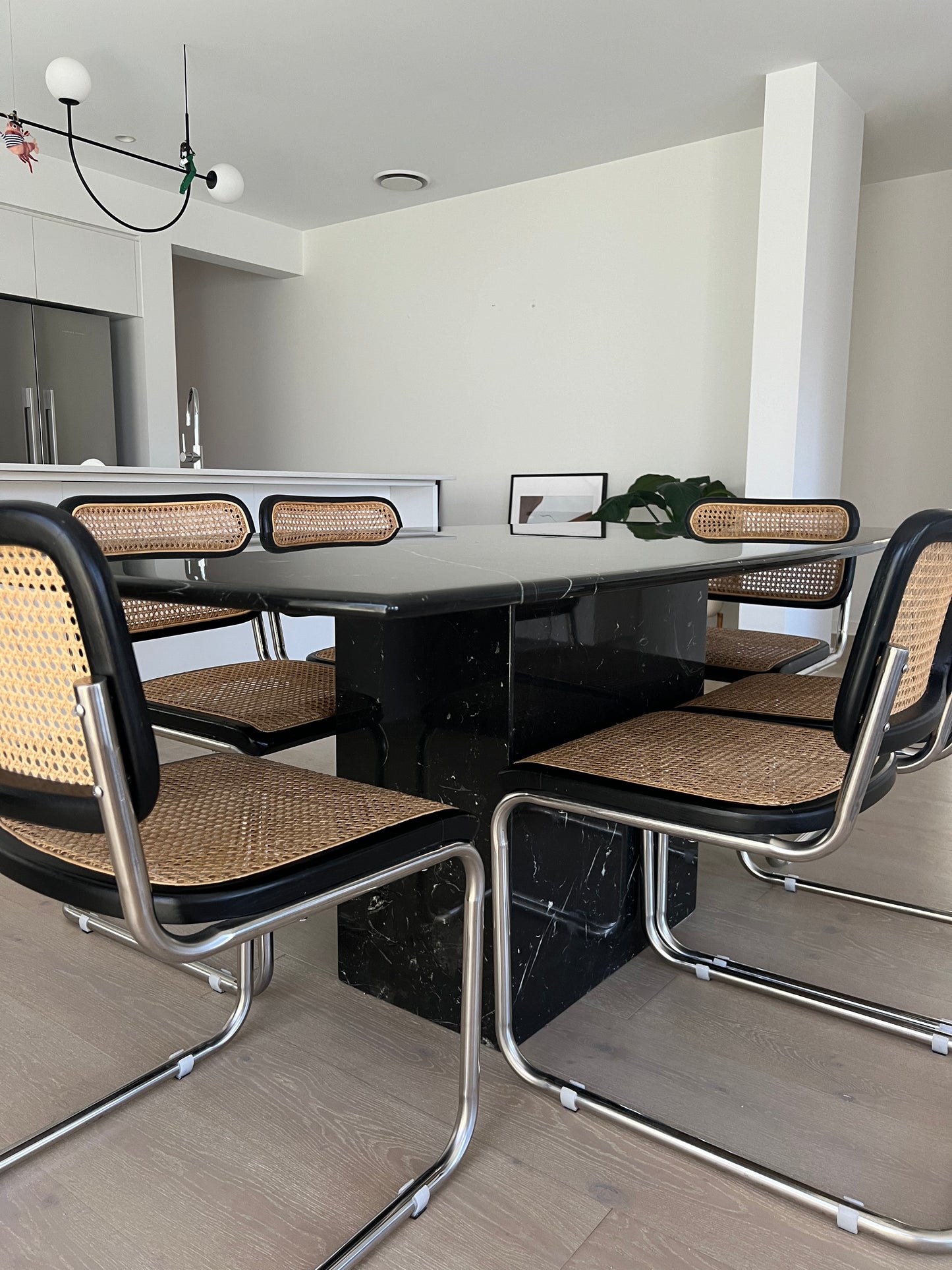 Black Marble Dining Table