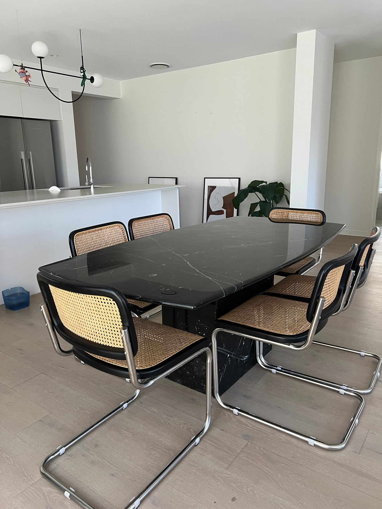 Black Marble Dining Table