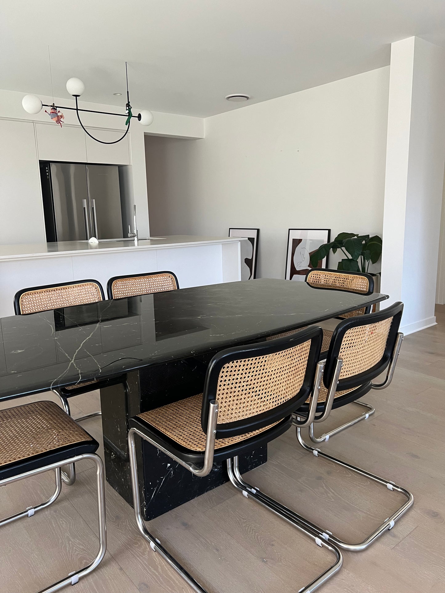 Black Marble Dining Table