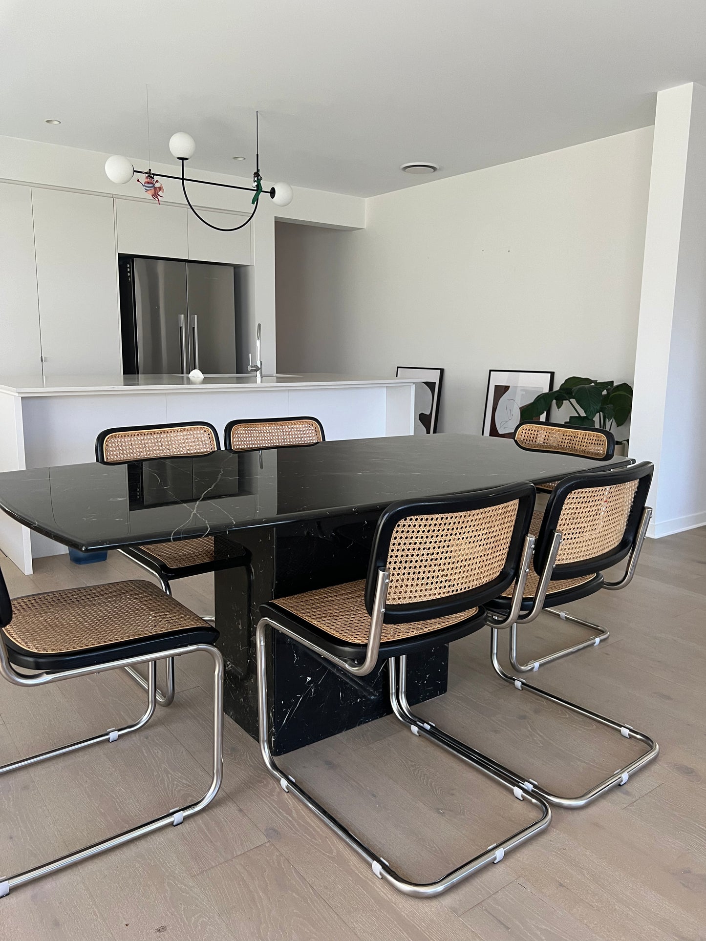 Black Marble Dining Table