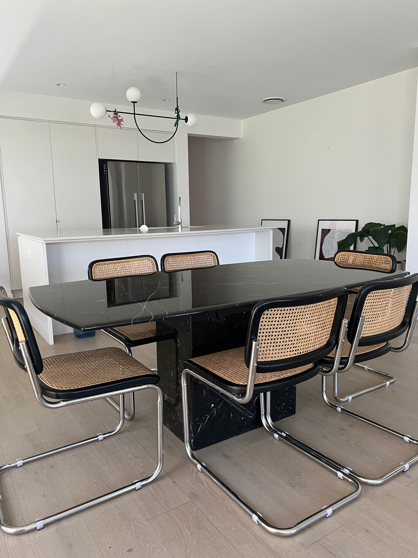 Black Marble Dining Table