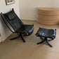 Vintage Danish Modern Falcon Lounge Chair & Ottoman by Sigurd Ressell for Vatne Mobler