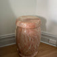 Pink Marble Onyx Stools - Two Available