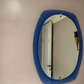 Blue Mid-Century Mirror by Veco