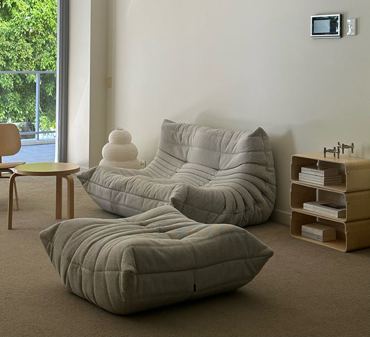 Ligne Roset Togo Small Settee and Ottoman