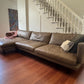 Franka Leather Sofa with Chaise