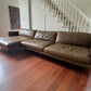 Franka Leather Sofa with Chaise