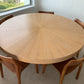 Vintage Oak Round Dining Table