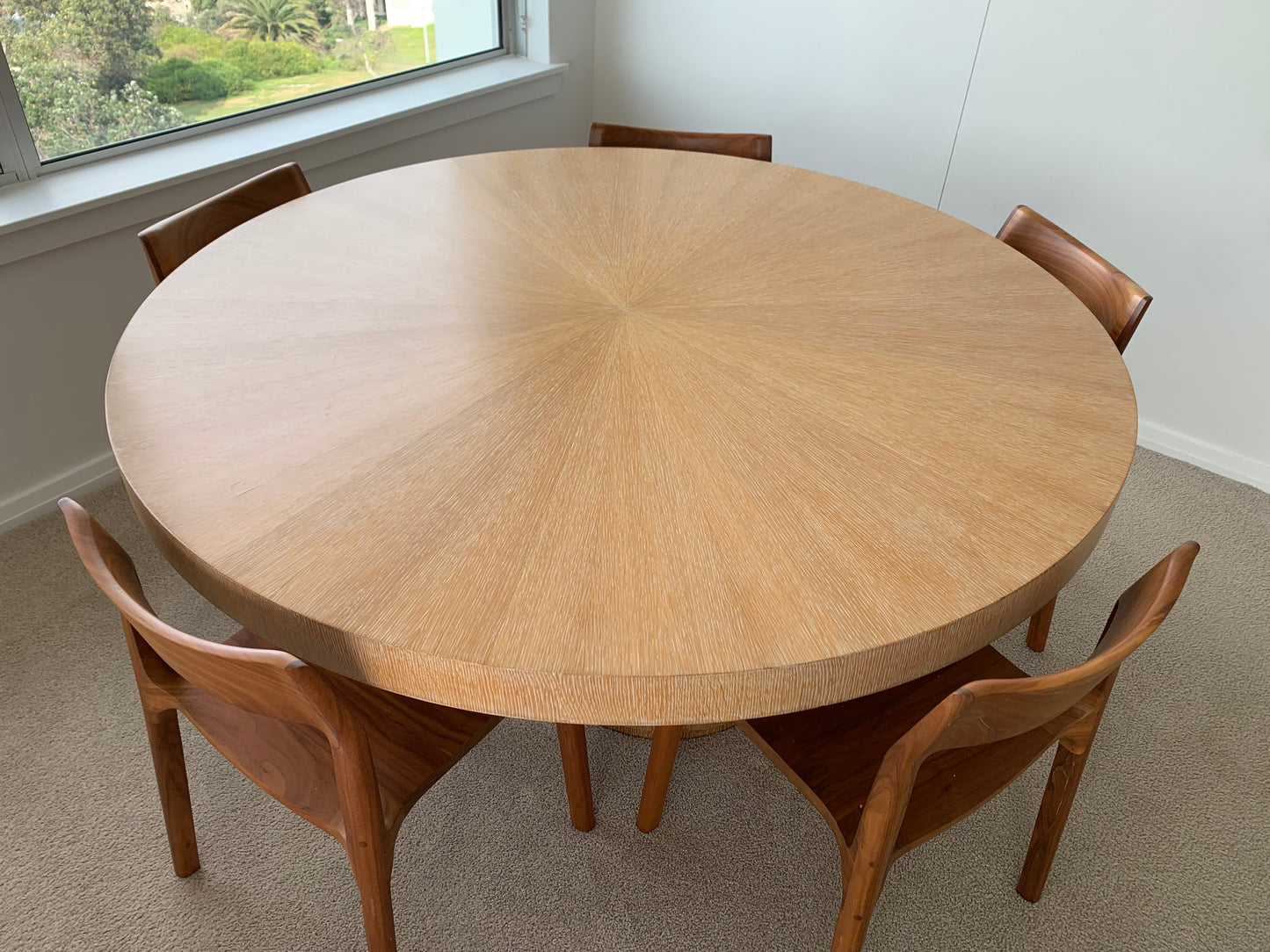 Vintage Oak Round Dining Table