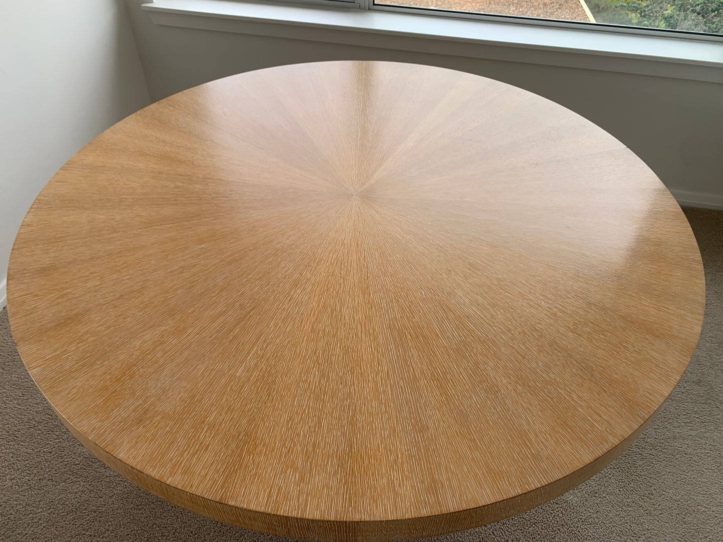 Vintage Oak Round Dining Table